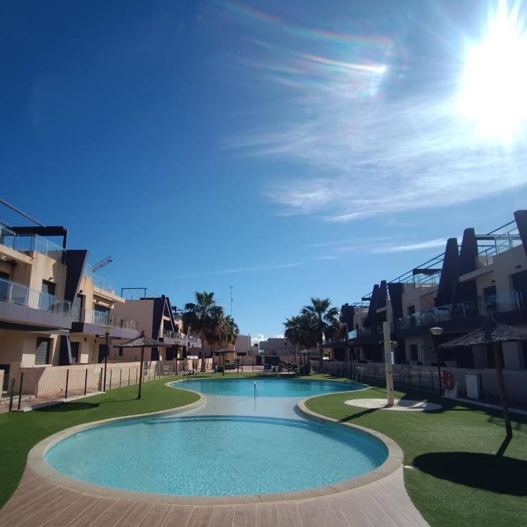 Luxury-Beach-Pool-Roof Terrace-El Mojon PMT30 - Family Two-Bedroom Apartment with View - 2