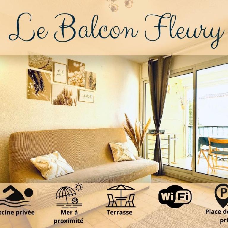 15 min à pieds de la mer- piscine privée- place de parking privée - Appartement 1 Chambre - 1