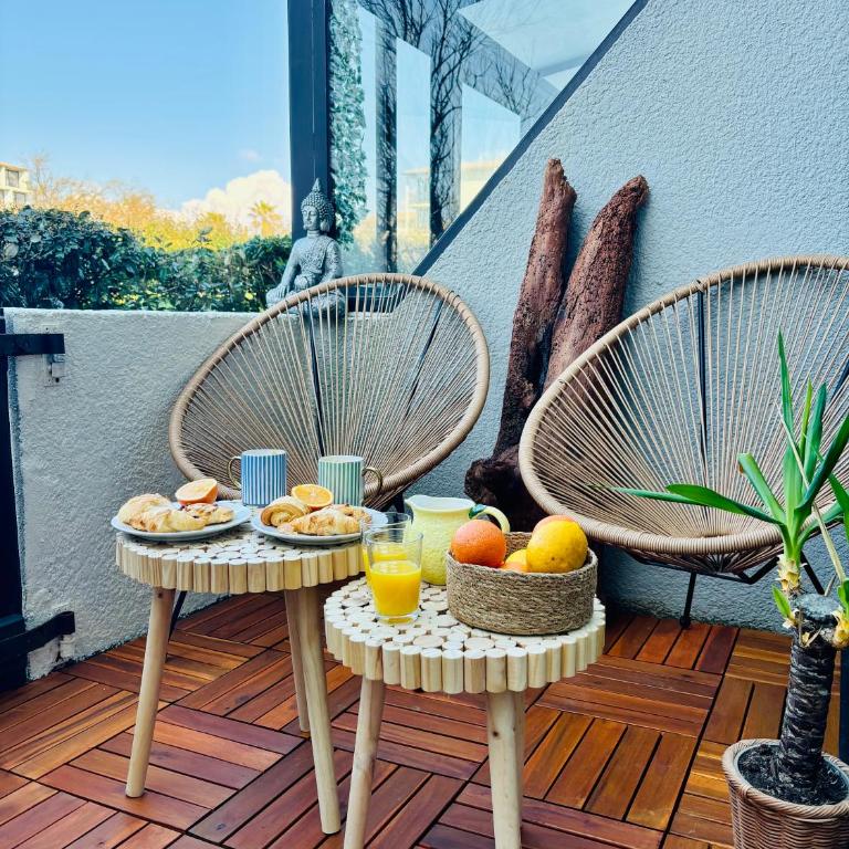 DUNE Océan Luxe Appartement, Accès Plage privé, Parking & Wifi 50m Océan Surf - Appartement - Vue sur Jardin - 15