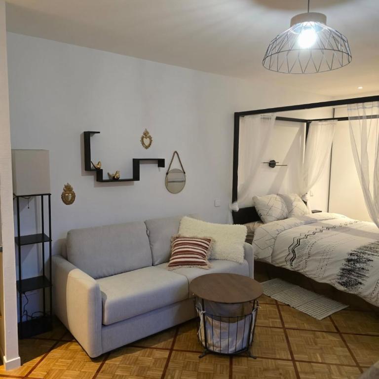 Chez Julie et Julien - Studio Lit King-Size avec Canapé-Lit - 10