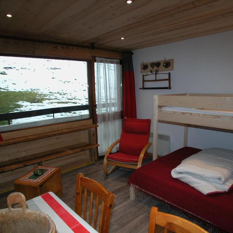 Studio confortable pour 3 près des remontées - Balcon et mobilier jardin - FR-1-676-217 - Estudio - 2