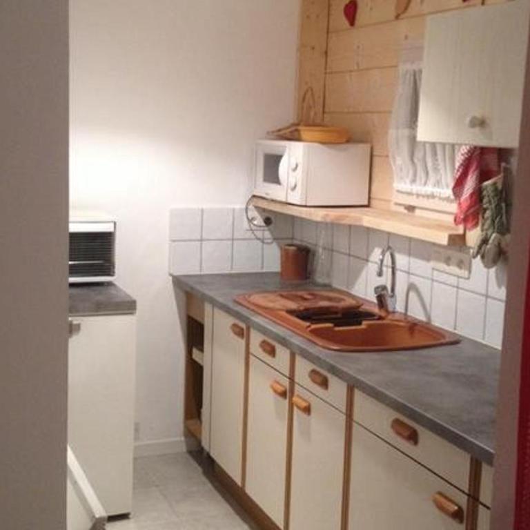 Studio confortable pour 3 près des remontées - Balcon et mobilier jardin - FR-1-676-217 - Estudio - 4