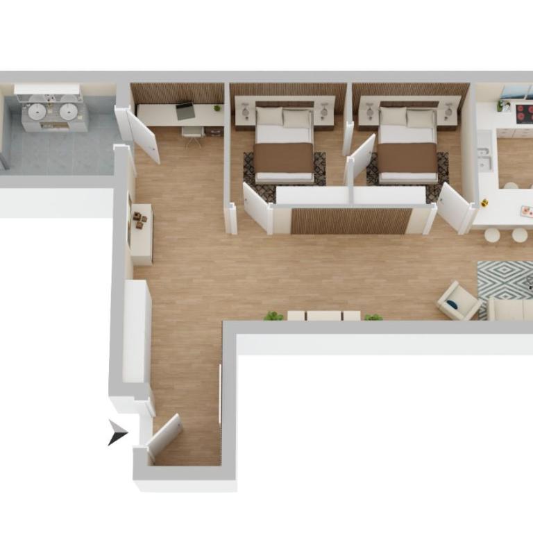 Munich Top Place direkt am Karlsplatz - Stachus 70 qm mit 2 Schlafzimmer Apartment Mila - Two-Bedroom Apartment - 24