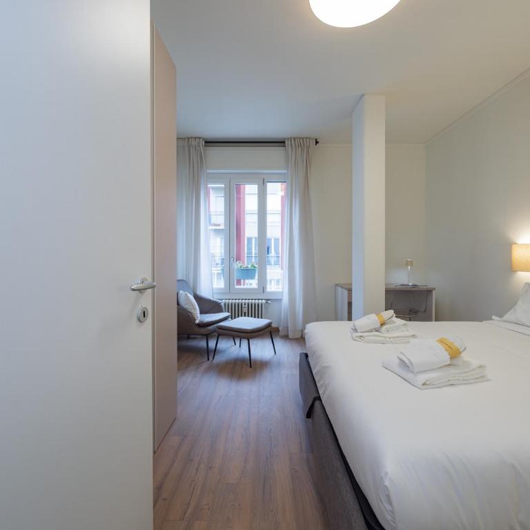 Spacious 2BDR with balcony Arco-Sempione Area, by Rentopolis - Appartamento Deluxe con 2 Camere da Letto e Vista Giardino - 53