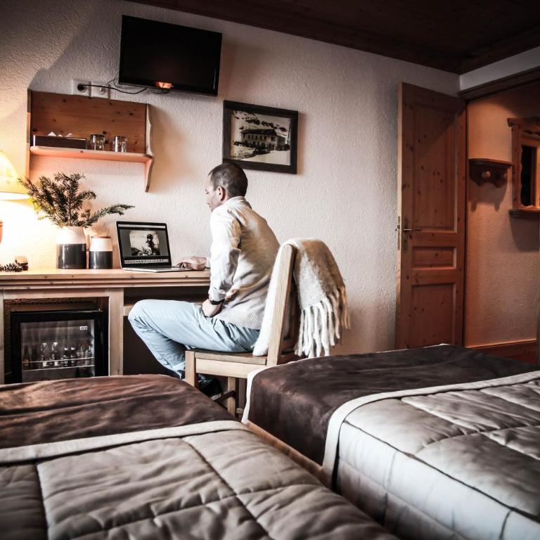 Hôtel Le Refuge - Chambre Double ou Lits Jumeaux - 5