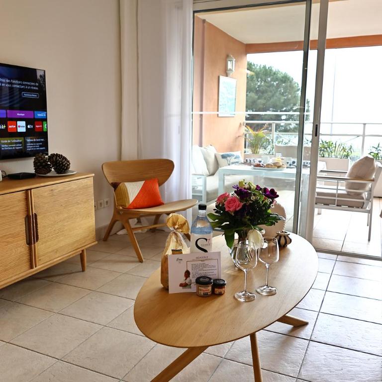Les Sanguinaires N'7 - T2 Vue Mer, Piscine & Plage - Appartement 1 Chambre avec Vue sur la Mer et Terrasse - 7