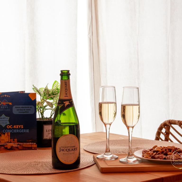 L'Ecrin d'Albi - Love Room - 1 chambre - Apartment mit 1 Schlafzimmer und Whirlpool - 14