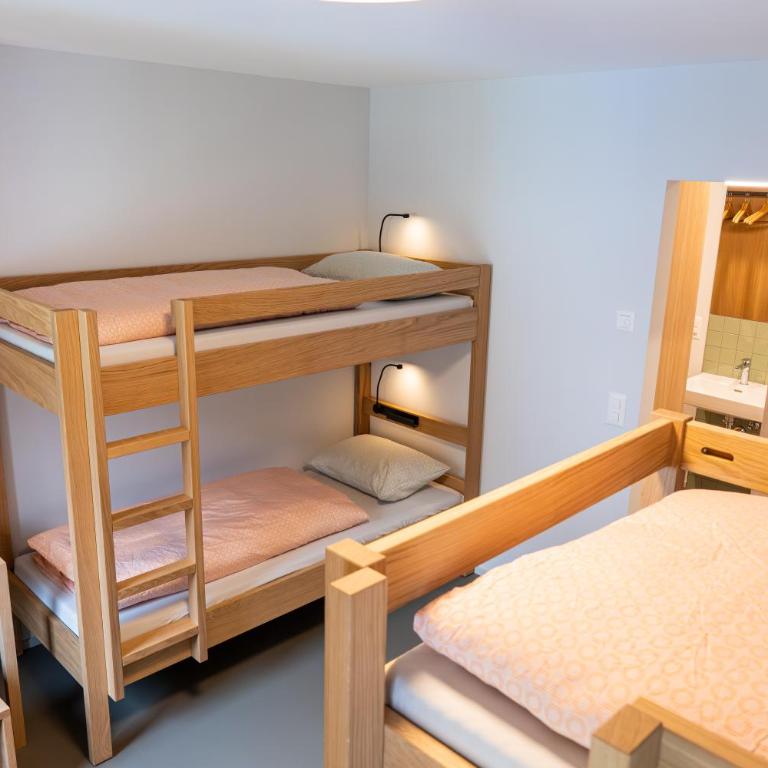 Martigny Youth Hostel - Einzelbett im Schlafsaal mit 6 Betten - 3