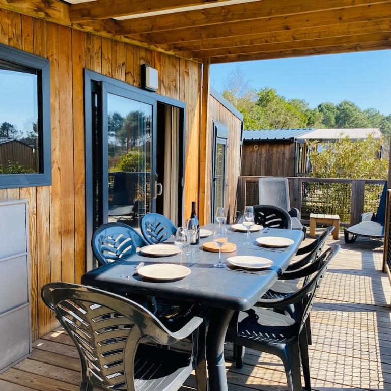 Chalet 3 chambres Bassin Arcachon - Camping- Parc aquatique - Chalet 3 Chambres - 10