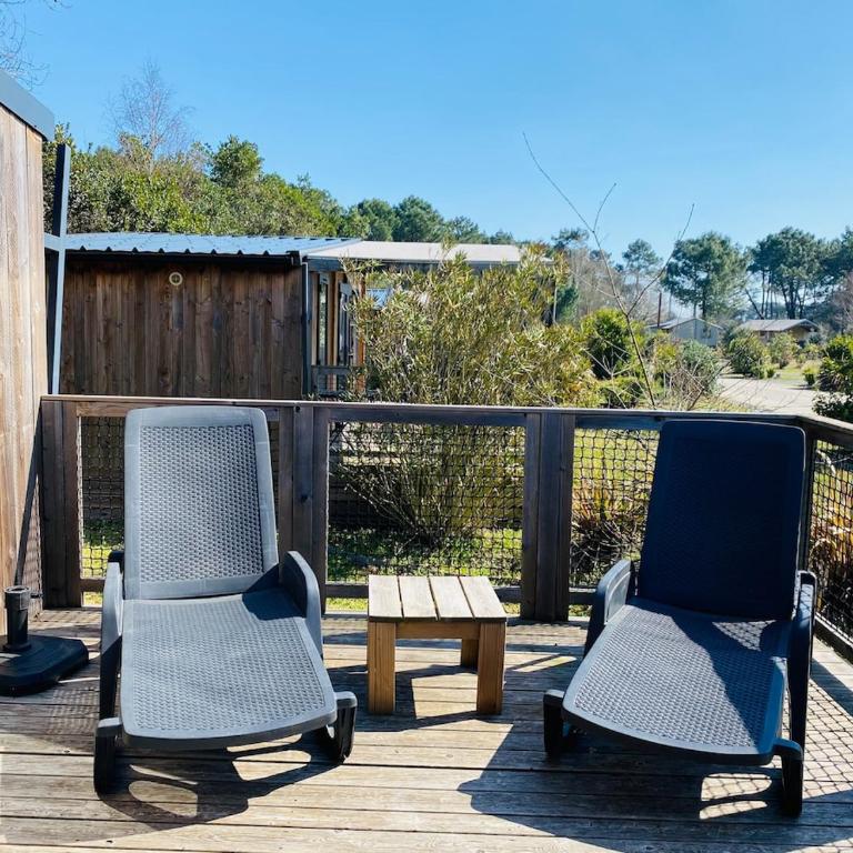 Chalet 3 chambres Bassin Arcachon - Camping- Parc aquatique - Chalet 3 Chambres - 9