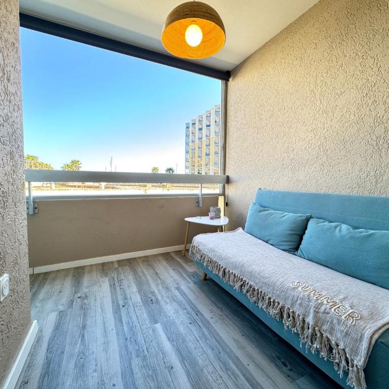 Le Maëva - T2- Front de mer- Clim - Parking - Wifi- SudSéjourConciergerie - Apartamento de 1 dormitorio con vistas al mar - 14