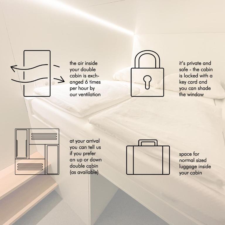 soom Salzburg I Capsule Hotel - Doppelzimmer mit Gemeinschaftsbad - 4