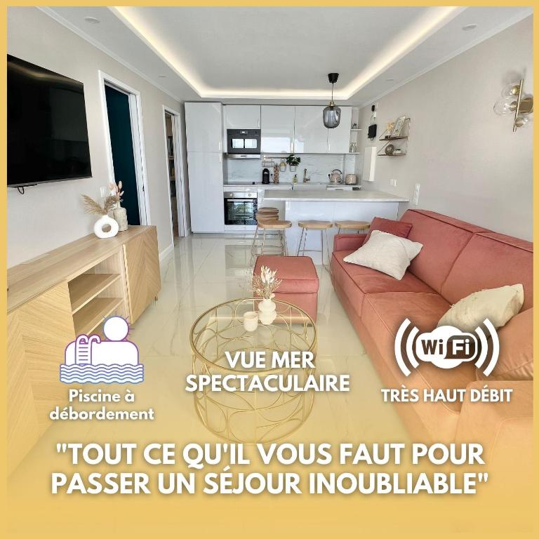 Vue Mer, Terrasse & Piscine - free parking - Monaco - Appartement - Vue sur Mer - 1