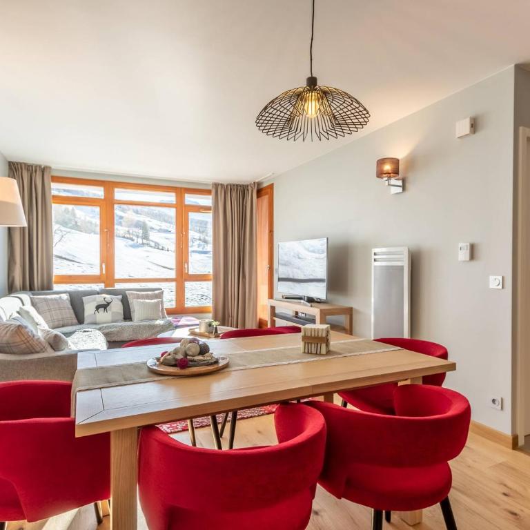 Appartement moderne 4 pièces avec piscine, spa, parking et accès direct aux pistes - FR-1-352-65 - Appartement (6 Adultes) - 5