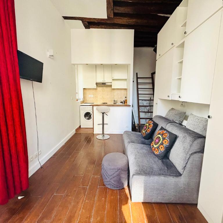 Spacious loft in the Marais - One-Bedroom Apartment - 13