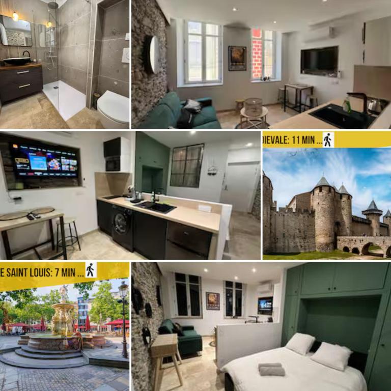 Le Gîte Médiéval - Clim - Lave Linge - Cité - Apartment mit 1 Schlafzimmer - 6