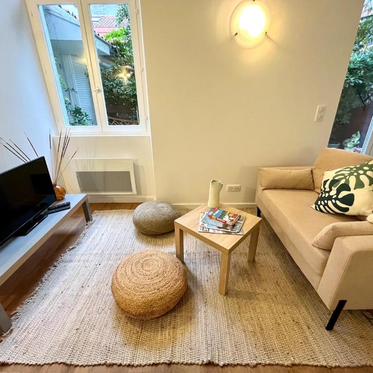 Studio 3 personnes avec terrasse 50 m de la Grande Plage Biarritz Surf - Apartamento de 1 dormitorio - 4