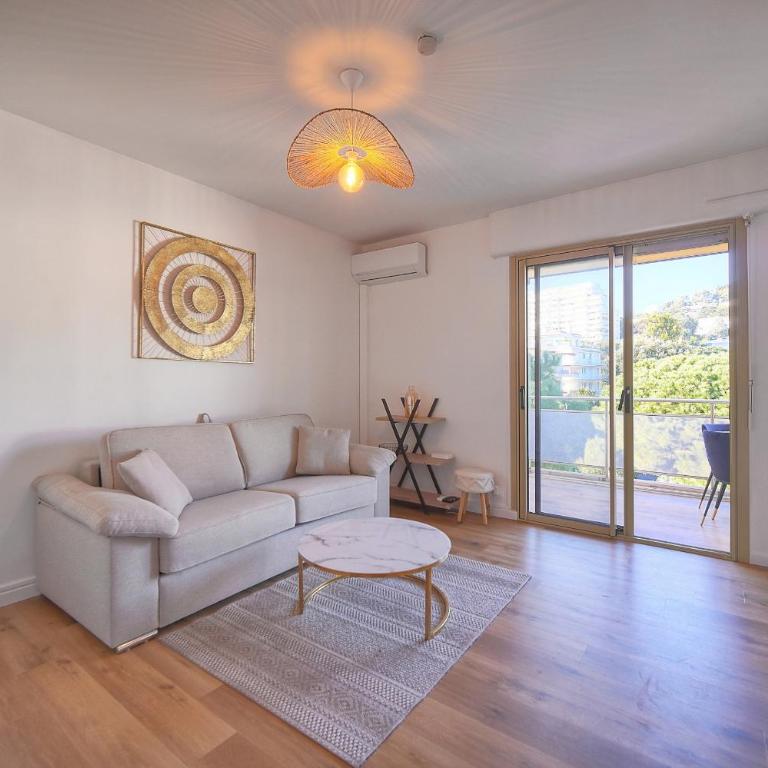 Lumineux studio LOGGIA, Alexandre III- proche CROISETTE A0B203 - Studio avec Canapé-Lit - 14