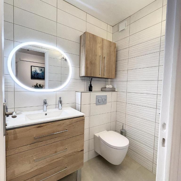 Superbe appartement plage du Midi 2 piscines 325L - Apartment mit 2 Schlafzimmern, Terrasse und Meerblick - 10