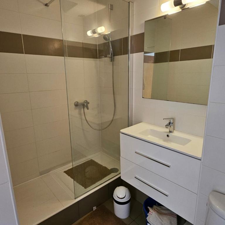 Charmant T2 climatisé avec terrasse - 200 m de la plage - les Boramars - Apartment mit 1 Schlafzimmer - 18