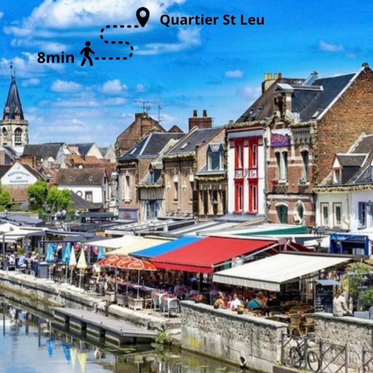 L Amiens Haussmann-Gare-Hortillonnages-Centre-ville-WIFI - Studio - 12