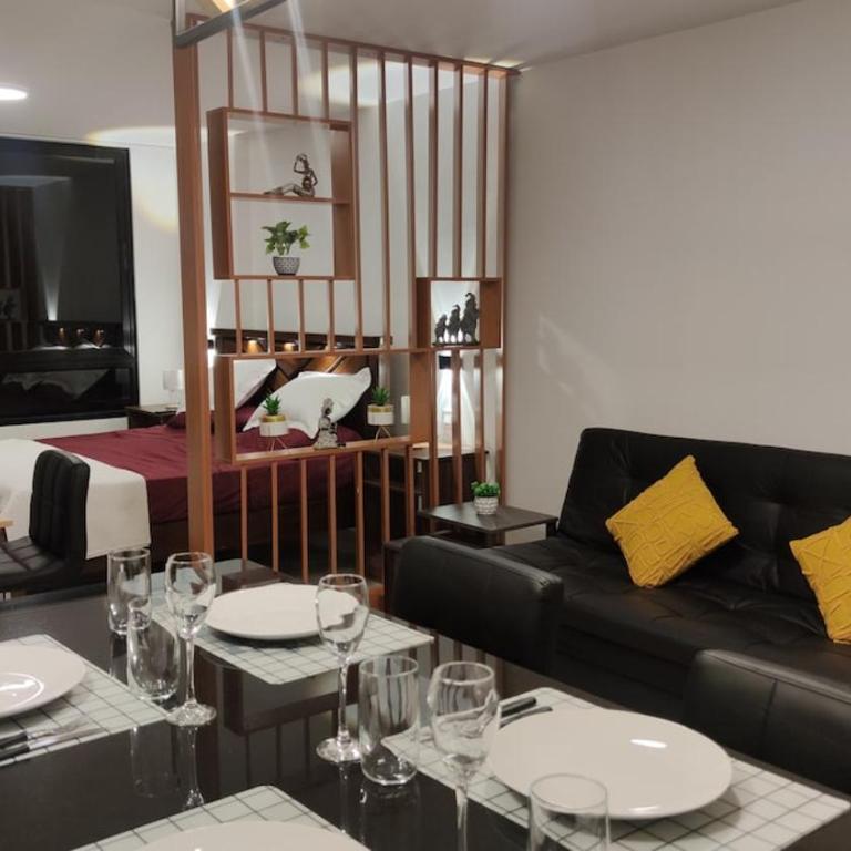 Beautiful studio Equipetrol, Rooftop restaurant - One-Bedroom Apartment - 1