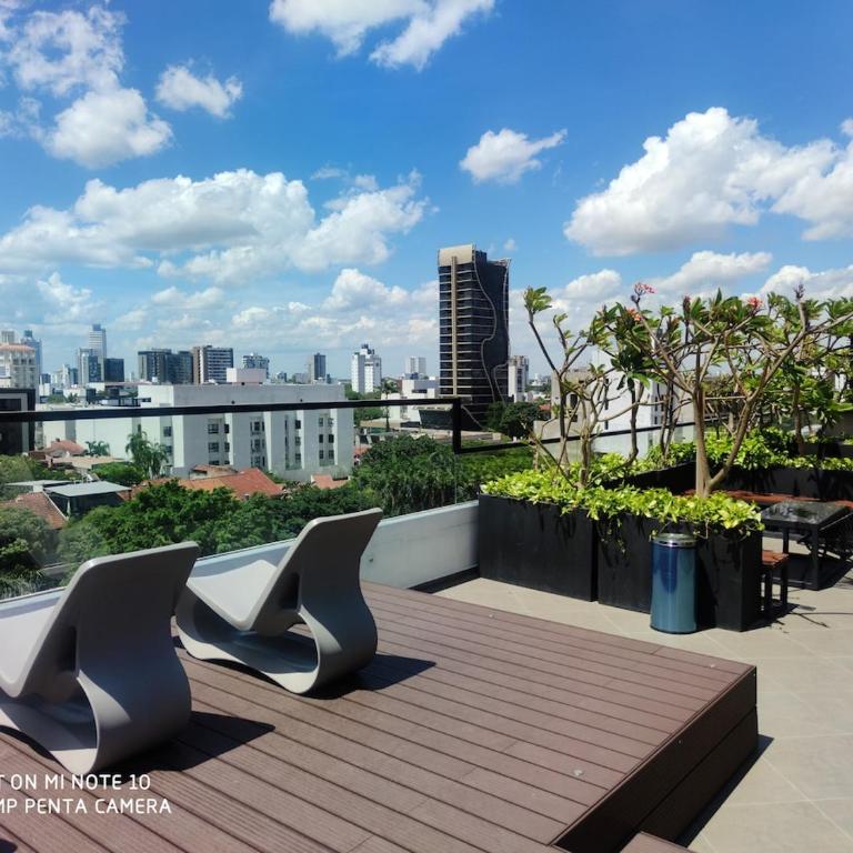 Beautiful studio Equipetrol, Rooftop restaurant - One-Bedroom Apartment - 8