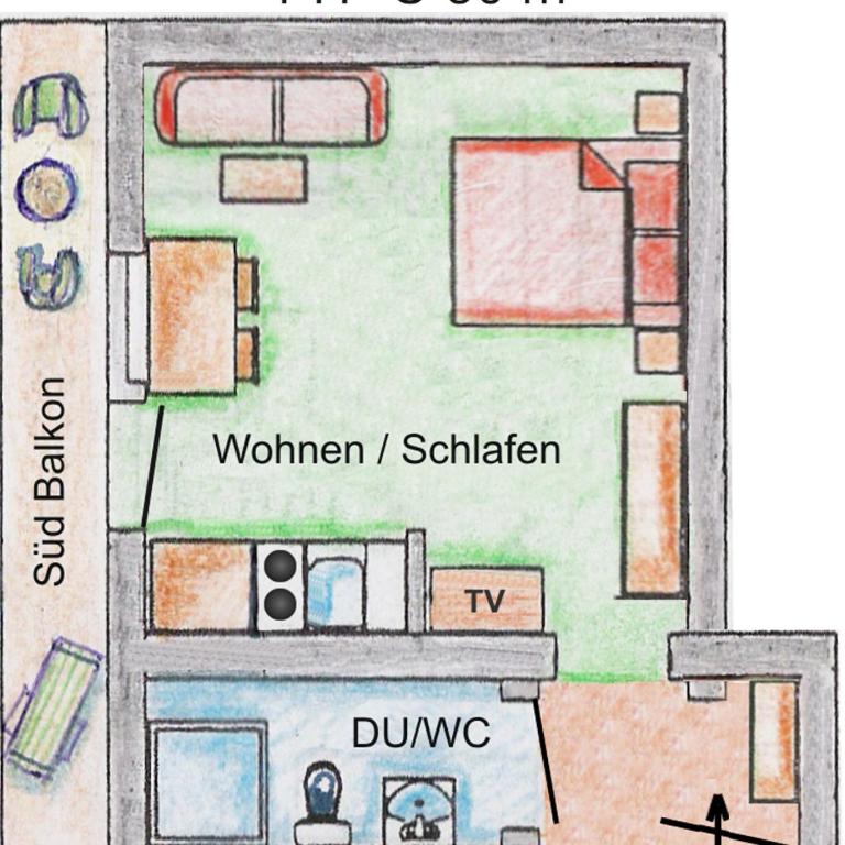 Birkenhof - Studio mit Balkon - 6