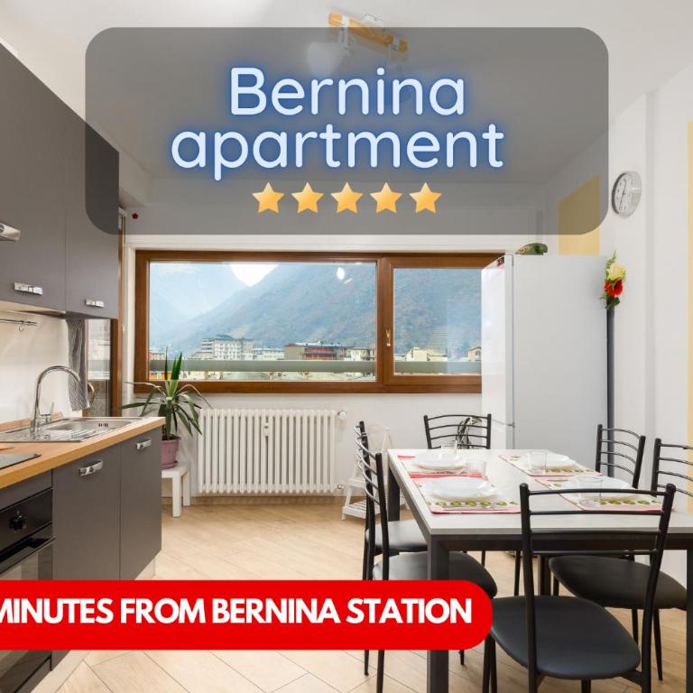 1min from Bernina Express - Mountain View - AC - WiFi - Apartment mit 2 Schlafzimmern - 1