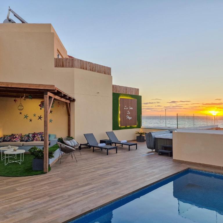 La Casa de Playa - piscina y jacuzzi a 50m del mar - Casa de 4 dormitorios - 2