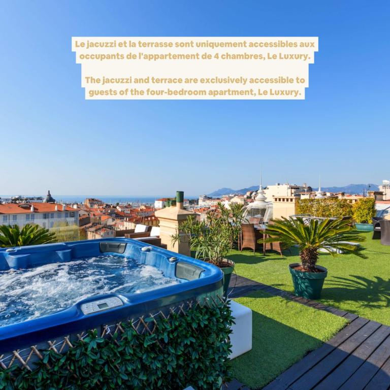 Residence du Louvre - Apartments - Prime location Palais & Croisette - Luxury Stay by LRA Cannes - LUXURY - Premium Four-Bedroom Apartment with Sea view and sauna and jacuzzi and barbecue - 17