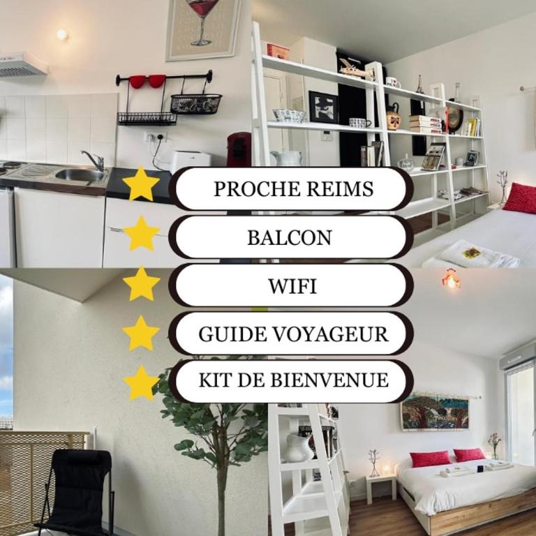 Bleuets studio cosy neuf terrasse proche centre - Appartement 1 Chambre - 2