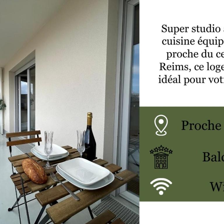 Bleuets studio cosy neuf terrasse proche centre - Appartement 1 Chambre - 15