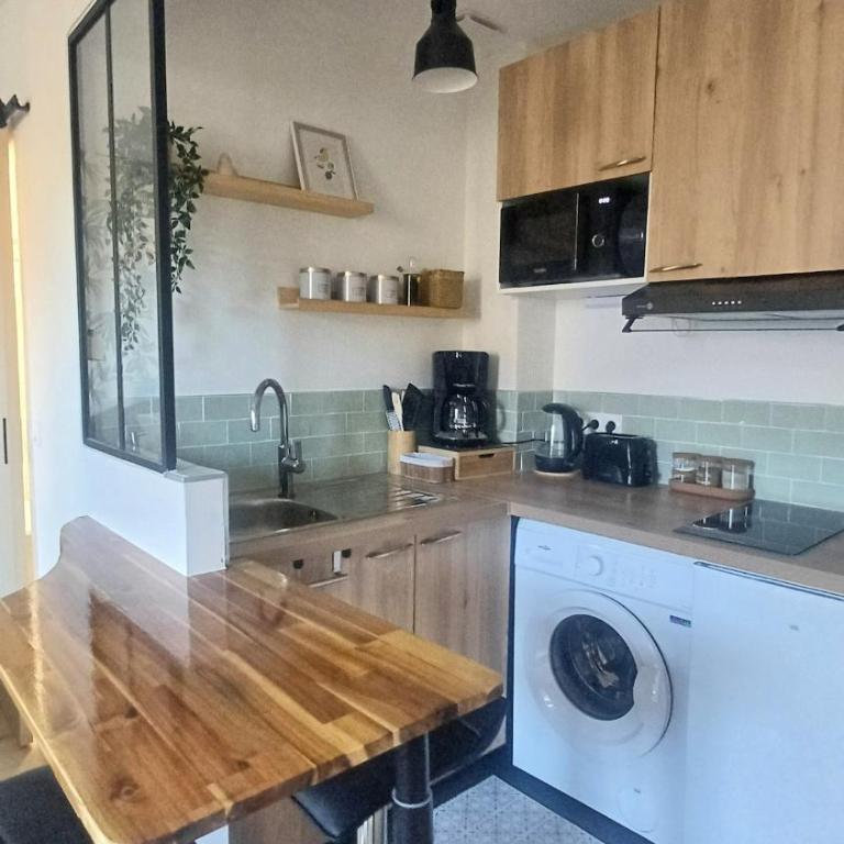 Le Colibri - studio paisible et raffiné au sud d'Aix - Apartment mit 1 Schlafzimmer - 3