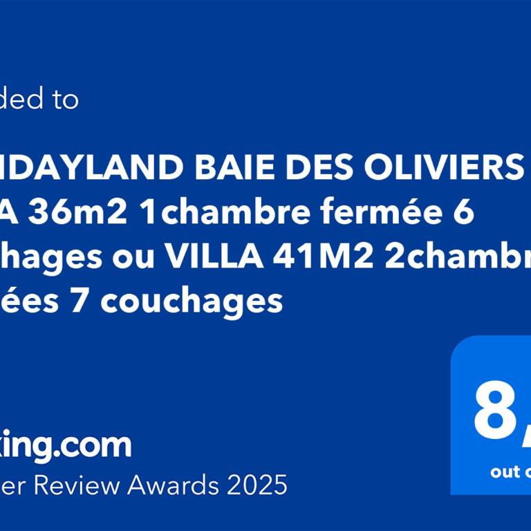 HOLIDAYLAND BAIE DES OLIVIERS VILLA 36m2 1chambre fermée 6 couchages ou VILLA 41M2 2chambres fermées 7 couchages - Villa 1 Chambre - 17