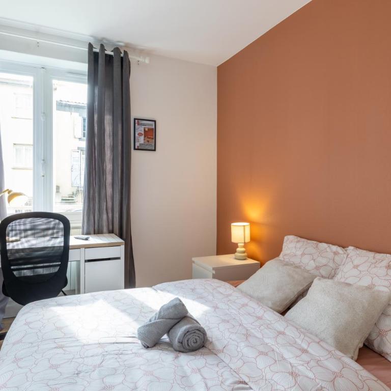 Meublé 4 Chambres proche du centre - Appartement - 12