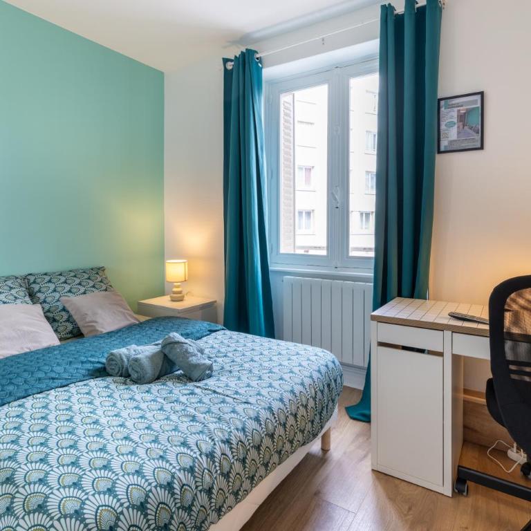 Meublé 4 Chambres proche du centre - Appartement - 16
