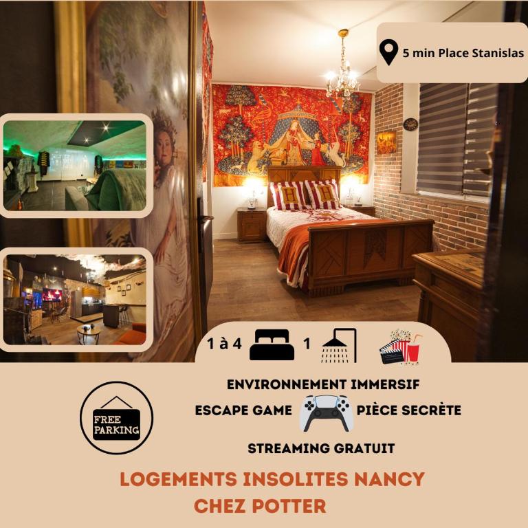 Chez Potter Escape Game, Secret Room, PS5 Garage, Logements Insolites - Appartement 1 Chambre - 2