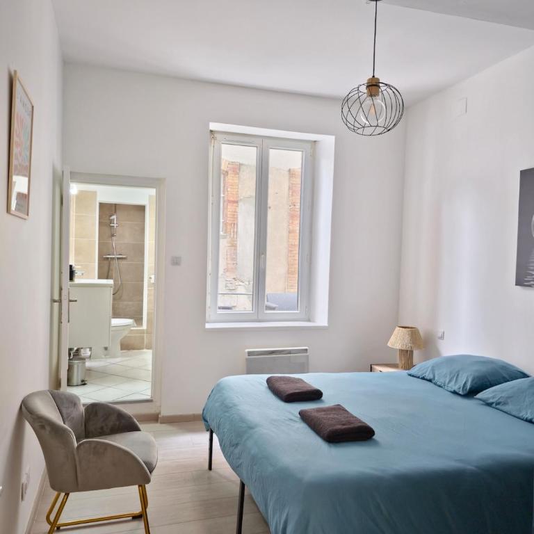 Tour Ouest - T2 entre Cité Médiévale et Bastide - Apartment mit 1 Schlafzimmer und Terrasse - 22