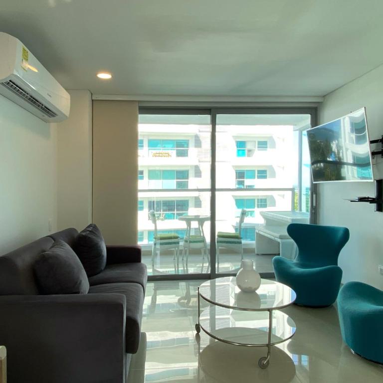 w* Prestigious 2BR w Fantastic View in CTG - Apartamento de 2 dormitorios con balcón - 3