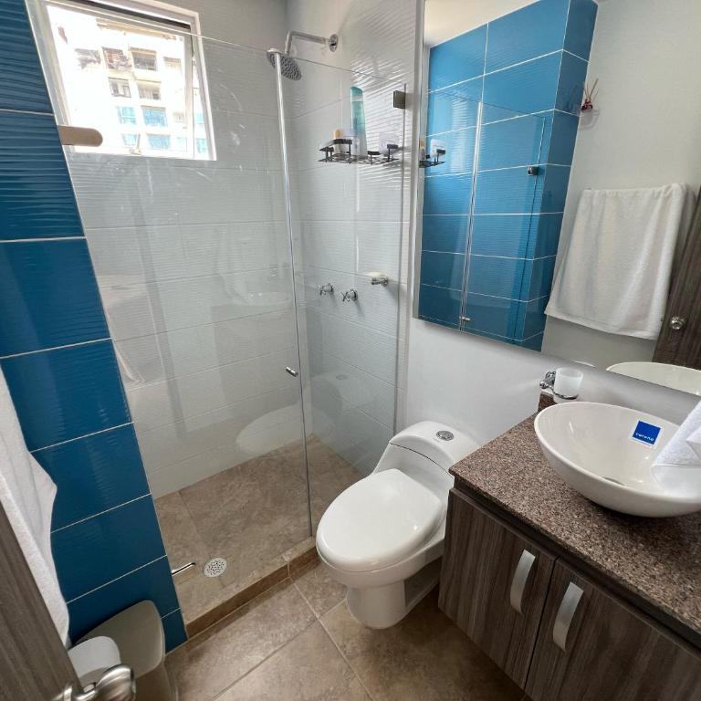 Apartamento Gaira - Mar y Descanso en Santa Marta - Apartamento de 2 dormitorios con balcón y vistas al mar - 13