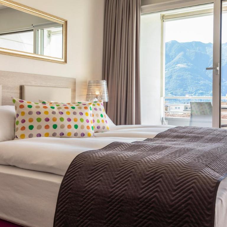 Smart-HOTEL MINUSIO, a Swiss Quality Hotel - Camera Matrimoniale con Balcone Lato Sud - 3