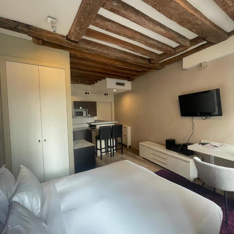 Habitat Parisien - Marais Sicile - Studio Lit Queen-Size - 5