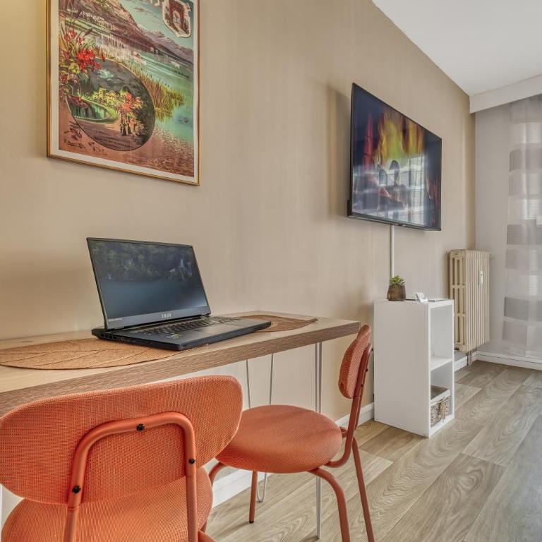 Studio Victoria SPA, au coeur du centre-ville CABINE HAMMAM -WIFI -GRAND LIT DOUBLE QUEEN SIZE 160x200cm - Apartment mit 1 Schlafzimmer - 31