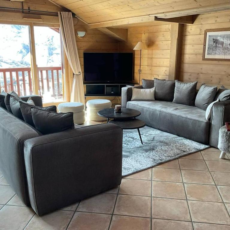 Spacieux chalet 8 pers avec piscine, spa et pied des pistes - 3 étoiles Atout France - Appartement 3 Chambres - 24