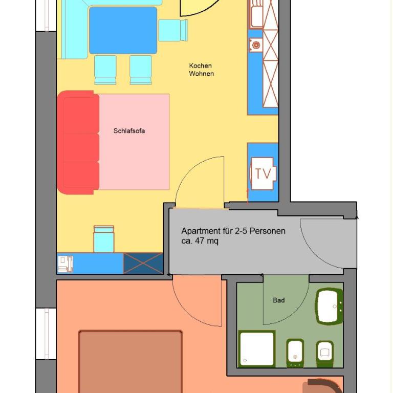 Residence Treyer - Appartamento Familiare con 1 Camera da Letto - 12