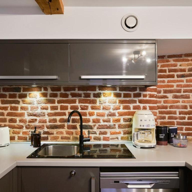Duplex Rue Royale, rooftop, balnéo spa - Apartment mit 2 Schlafzimmern - 30