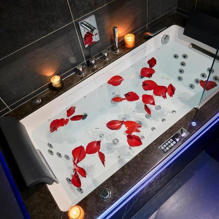 Duplex Rue Royale, rooftop, balnéo spa - Apartment mit 2 Schlafzimmern - 48