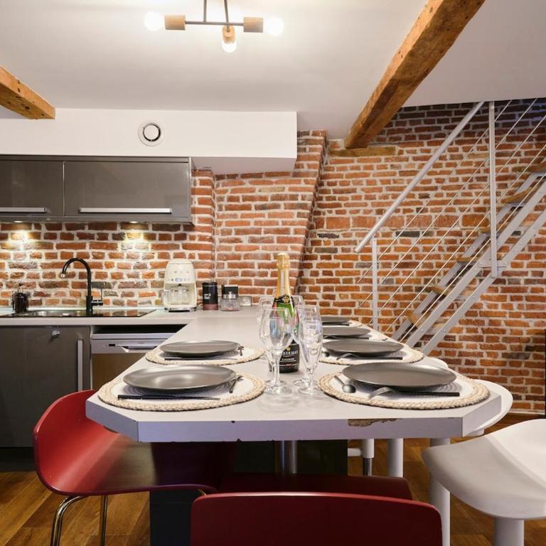 Duplex Rue Royale, rooftop, balnéo spa - Apartment mit 2 Schlafzimmern - 73