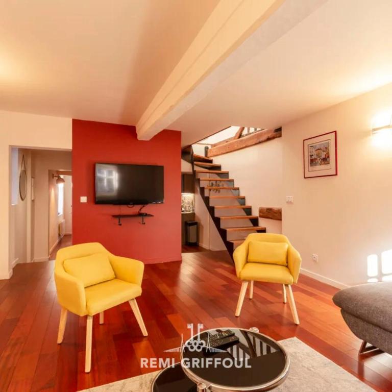 Le Rêve d'Alice Charming Duplex 80 m 4 people Heart of Honfleur - Appartement - 1